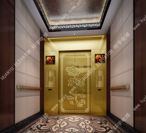 皮革飾面+鈦金轎前壁