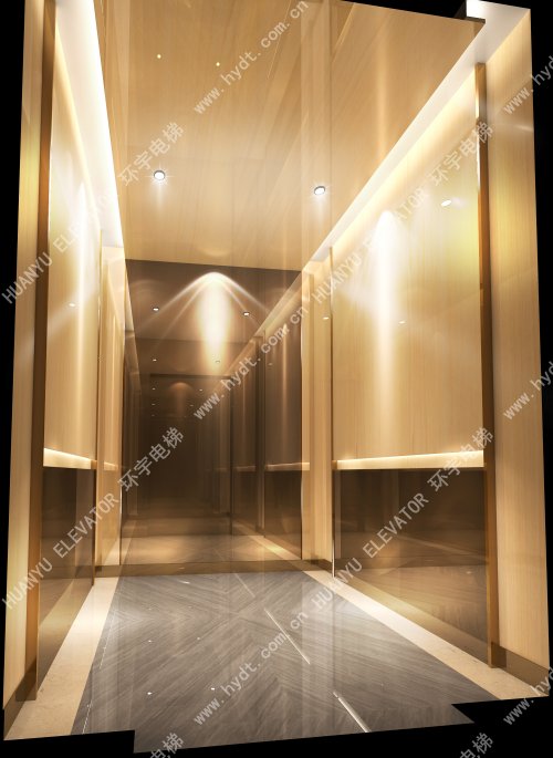 木飾面+咖啡金鏡面不銹鋼