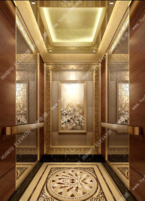 木飾面+歐式藝術(shù)木線+鏡面蝕